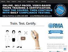 Tablet Screenshot of fdcpacertification.com